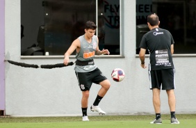 Mantuan no treino desta tera-feira no CT Dr. Joaquim Grava