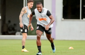 Xavier no treinamento de hoje no CT Joaquim Grava