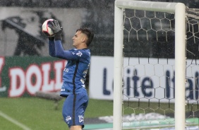 Matheus Donelli no jogo entre Corinthians e Palmeiras, na Neo Química Arena, pelo Paulistão