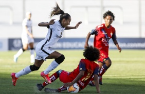 Adriana na estreia da Libertadores Feminina contra o El Nacional