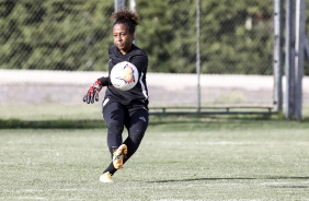 Paty no treino do Corinthians na Argentina em preparao para  Libertadores Feminina
