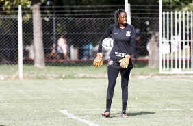 Tain no treino do Corinthians na Argentina em preparao para  Libertadores Feminina