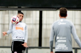 Rodrigo Varanda no ltimo treino antes do jogo contra a Ponte Preta