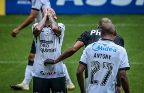 Jogo entre Corinthians e Ponte Preta, pelo Paulistão, na Neo Química Arena