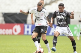 Luan no jogo contra a Ponte Preta, na Neo Qumica Arena, pelo Paulisto