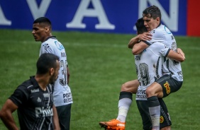 Mateus Vital no jogo contra a Ponte Preta, na Neo Qumica Arena, pelo Campeonato Paulista