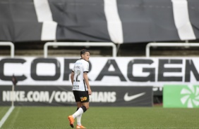 Mateus Vital no jogo contra a Ponte Preta, na Neo Química Arena, pelo Campeonato Paulista