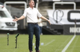 Vagner Mancini no jogo contra a Ponte Preta, na Neo Qumica Arena, pelo Campeonato Paulista