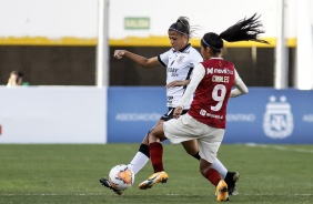 Diany no duelo contra o Universitario-PER, pela Copa Libertadores Feminina