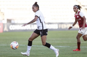 Juliete no duelo contra o Universitario-PER, pela Libertadores Feminina