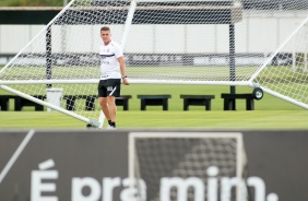 Mancini no treino do Corinthians desta terça-feira, no CT Dr. Joaquim Grava