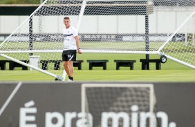 Mancini no treino do Corinthians desta tera-feira, no CT Dr. Joaquim Grava