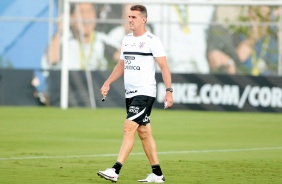 Vagner Mancini no treino do Corinthians desta tera-feira, no CT Dr. Joaquim Grava