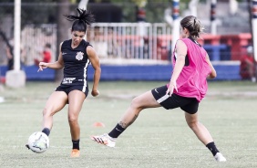 Paulinha no treino do Corinthians Feminino