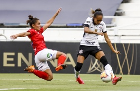 Adriana durante duelo contra o Santiago Morning pelas quartas de final da Libertadores 2020