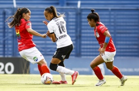 Adriana durante duelo contra o Santiago Morning pela Libertadores Feminina 2020