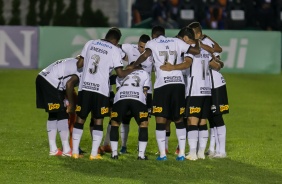 Elenco do Corinthians reunido antes de enfrentar o So Caetano pelo Paulisto 2021