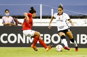 Gabi Portilho durante segundo tempo do jogo contra o Santigo Morning neste domingo