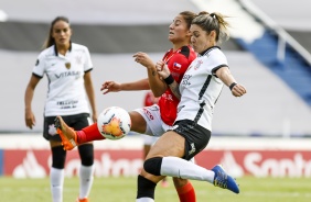 Gabi Zanotti em ao durante o duelo contra o Santiago Morning neste domingo