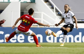 Giovanna Crivelari durante partida contra o Santiago Morning neste domingo