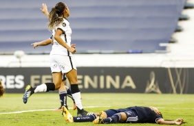 Victoria Albuquerque em ao durante duelo contra a Universidad de Chile