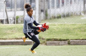 Lel no treino do Corinthians Feminino