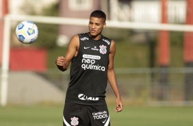 Rodrigo Varanda durante treinamento do Corinthians no Ninho do Urubu