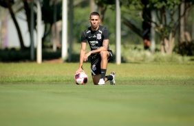 Gabriel no treinamento desta tera-feira no CT Joaquim Grava