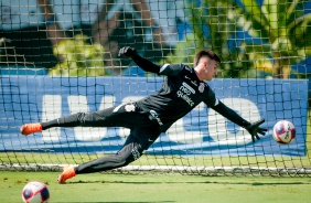 Matheus Donelli no treinamento desta tera-feira no CT Joaquim Grava