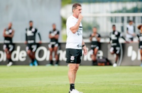 Mancini segue comandando o treinamento do Corinthians no CT Dr. Joaquim Grava