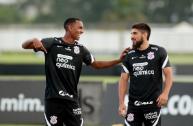 No CT Dr. Joaquim Grava, Cauê e Méndez seguem em treinamento sob o comando de Vagner Mancini