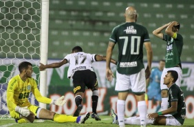 Cauê anota o gol da vitória do Corinthians sobre o Guarani, pelo Campeonato Paulista