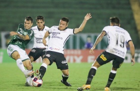 Fagner e Ramiro no jogo diante o Guarani, pelo Paulisto