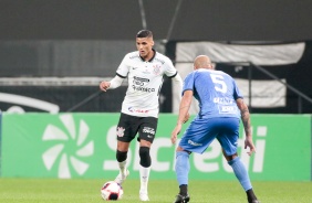 Rodrigo Varanda durante duelo entre Corinthians e São Bento, na Neo Química Arena