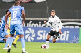 Vitinho durante duelo entre Corinthians e So Bento, na Neo Qumica Arena