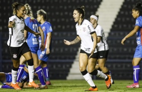 Gabi Zanotti marcou o terceiro gol do Corinthians contra o Napoli, pelo Brasileiro Feminino