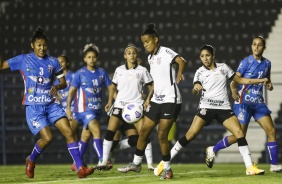 Gazi, Katiuscia e Diany no duelo contra o Napoli, pelo Campeonato Brasileiro 2021