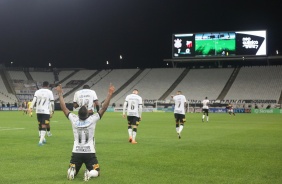 Otero anotou o gol do Corinthians, contra o Ituano, nos acrscimos do primeiro tempo