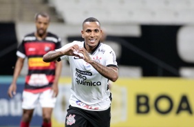 Otero marcou o primeiro gol do Corinthians contra o Ituano, pelo Campeonato Paulista