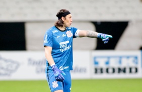 Cássio no jogo entre Corinthians e Ituano, pelo Paulistão, na Neo Química Arena