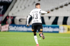 Léo Santos no jogo entre Corinthians e Ituano, pelo Paulistão, na Neo Química Arena
