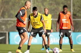 Elenco durante treino preparatrio para jogo contra o River Plate-PR, pela Sul-Americana