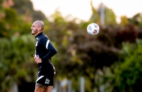 Fbio Santos durante treino preparatrio para jogo contra o River Plate-PR, pela Sul-Americana