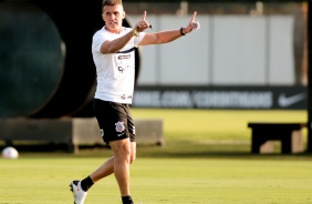Vagner Mancini durante ltimo treino do Corinthians antes do jogo contra o Pearol, pela Sul-America