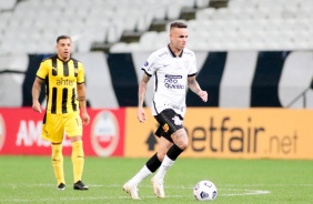 Luan na partida entre Corinthians e Peñarol, pela Copa Sul-Americana, na Neo Química Arena