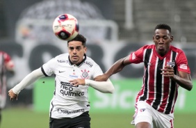 Fagner na partida entre Corinthians e So Paulo na Neo Qumica Arena, pelo Paulisto