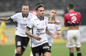 Gustavo Silva marcou o segundo gol do Corinthians na Neo Química Arena, pelo Paulistão