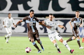 Atacante Cau durante jogo contra o Santos, pelo Campeonato Paulista 2021
