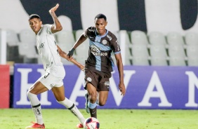 Cau durante jogo contra o Santos, pelo Campeonato Paulista 2021