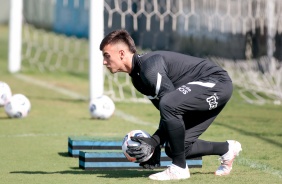 Donelli no treino preparatrio para jogo entre Corinthians e Huancayo, pela Sul-Americana